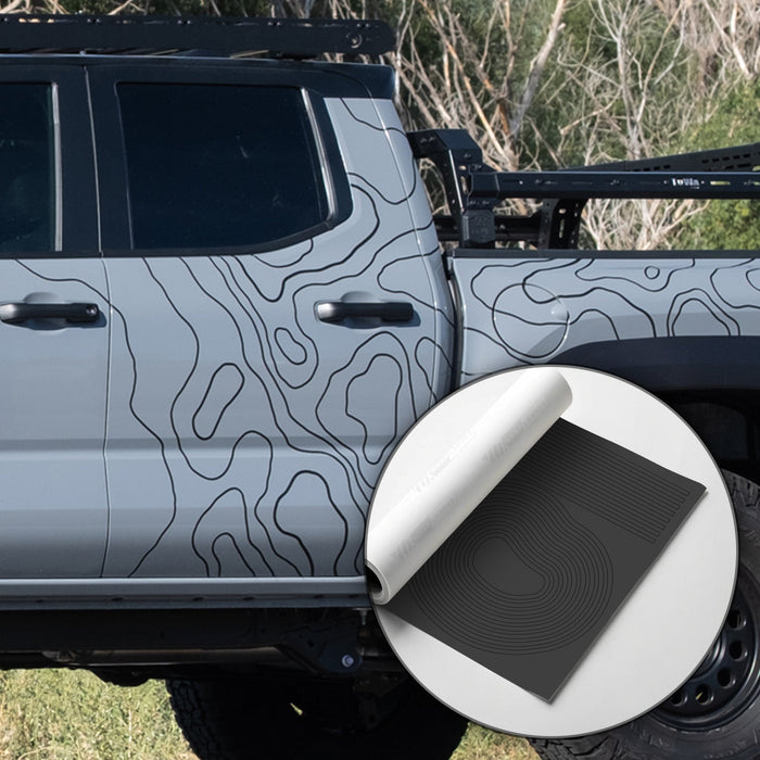 Wraplander DIY Topography Vinyl Wrap Full Car Kit