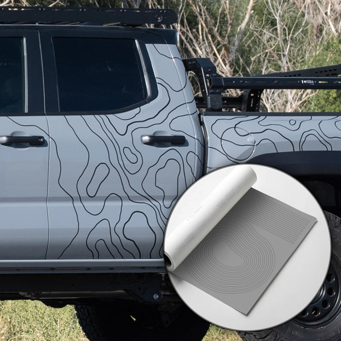 Wraplander DIY Topography Vinyl Wrap Full Car Kit
