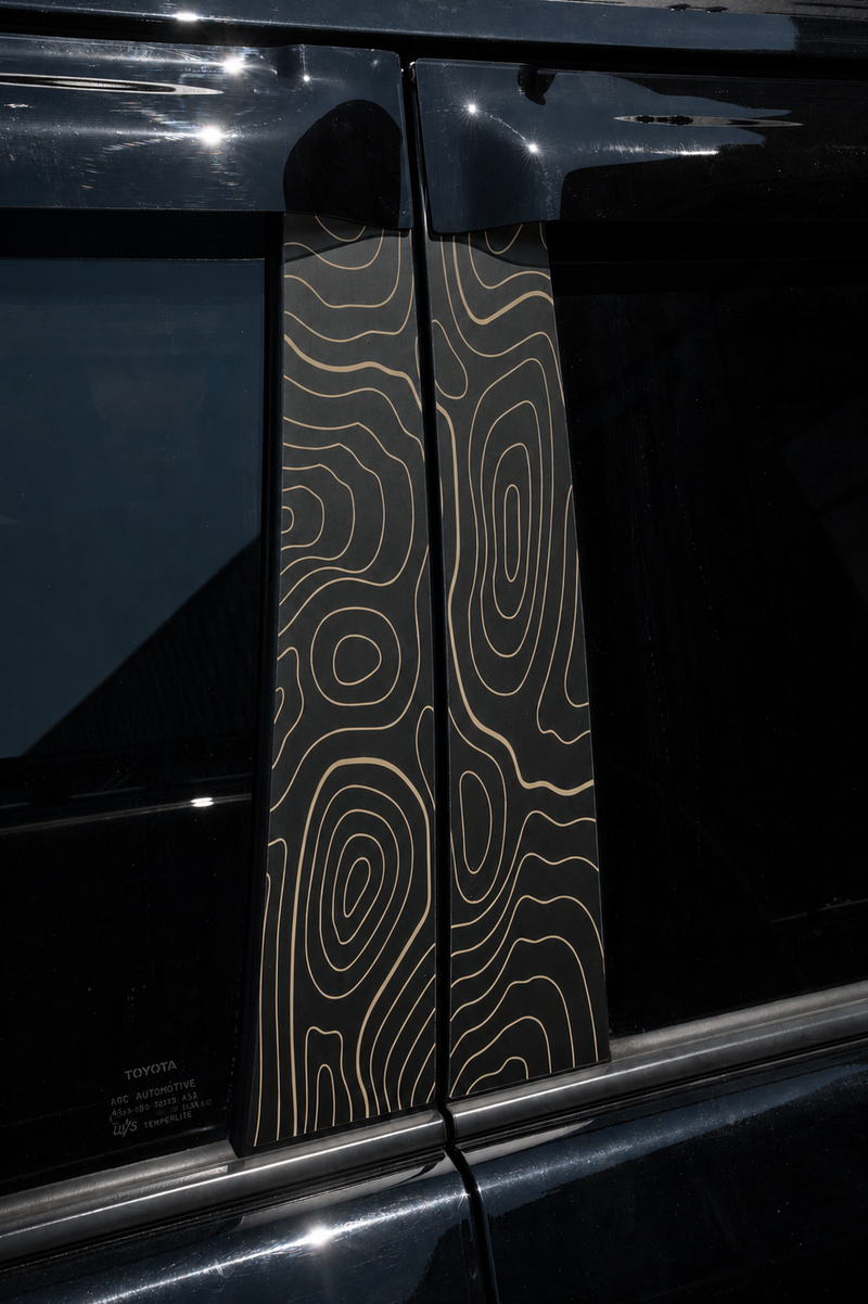Vinyl Garage Topo B Pillar Decals For 4Runner (2010-2024)