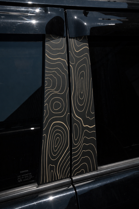 Vinyl Garage Topo B Pillar Decals For 4Runner (2010-2024)