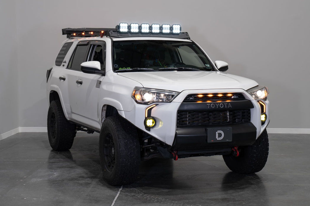 4runner Roof Rack With Light Bar Diode Dynamics SS5 Crosslink
