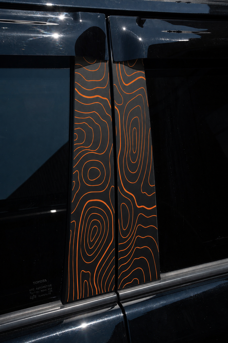 Vinyl Garage Topo B Pillar Decals For 4Runner (2010-2024)