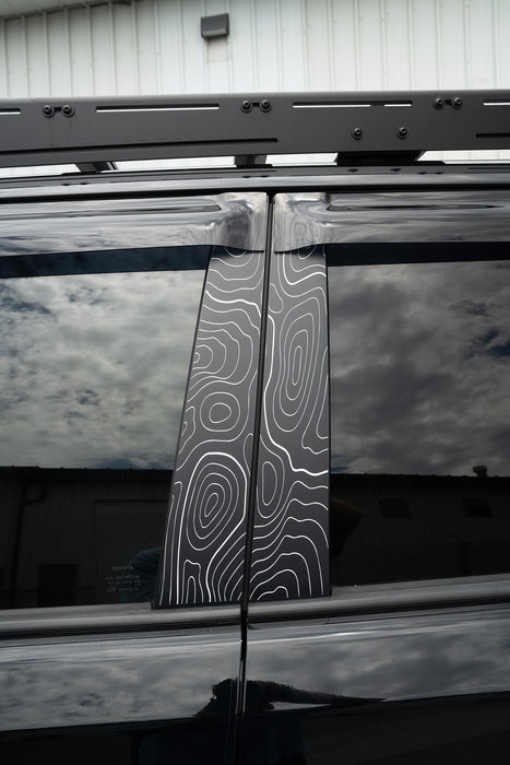 Vinyl Garage Topo B Pillar Decals For 4Runner (2010-2024)