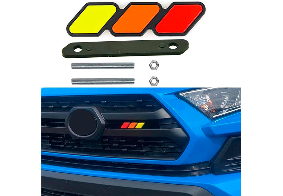 Cali Raised Tri-Color Badge Emblem Decoration For 4Runner