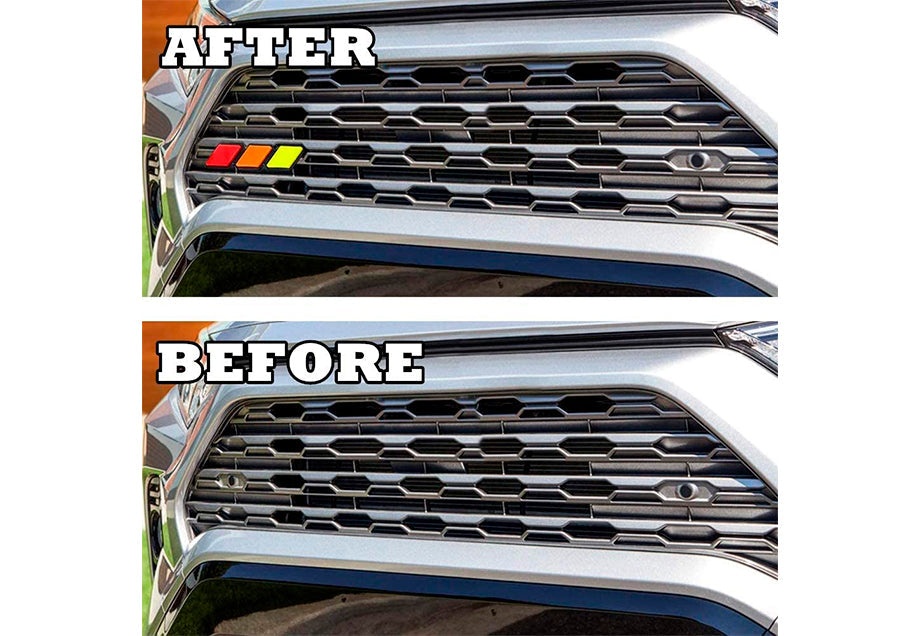 Cali Raised Tri-Color Badge Emblem Decoration For 4Runner