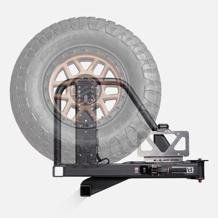RIG'd UltraSwing® Short-Fit Spare Tire Hitch Mount