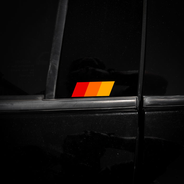 Vinyl Garage B Pillar Three Stripe Decal