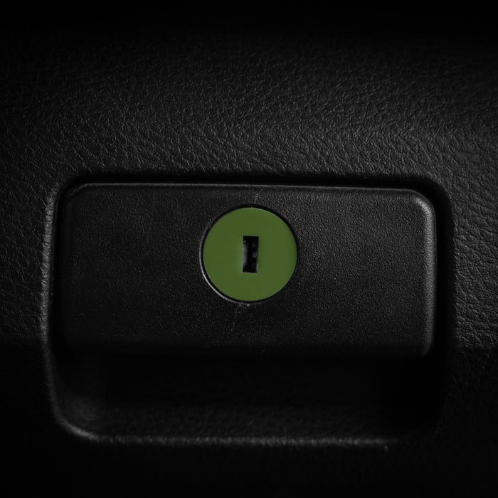 Vinyl Garage Glove Box Keyhole Cover