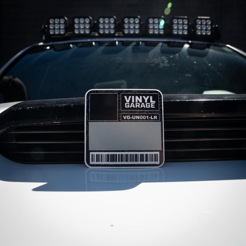 Vinyl Garage Glove Box Keyhole Cover (4th Gen & 6th Gen 4Runner)