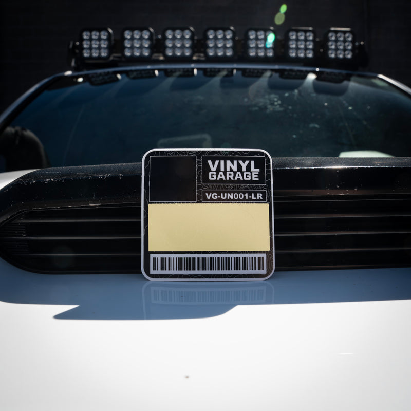 Vinyl Garage Glove Box Keyhole Cover (4th Gen & 6th Gen 4Runner)
