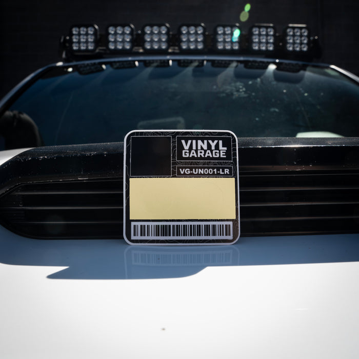 Vinyl Garage Glove Box Keyhole Cover