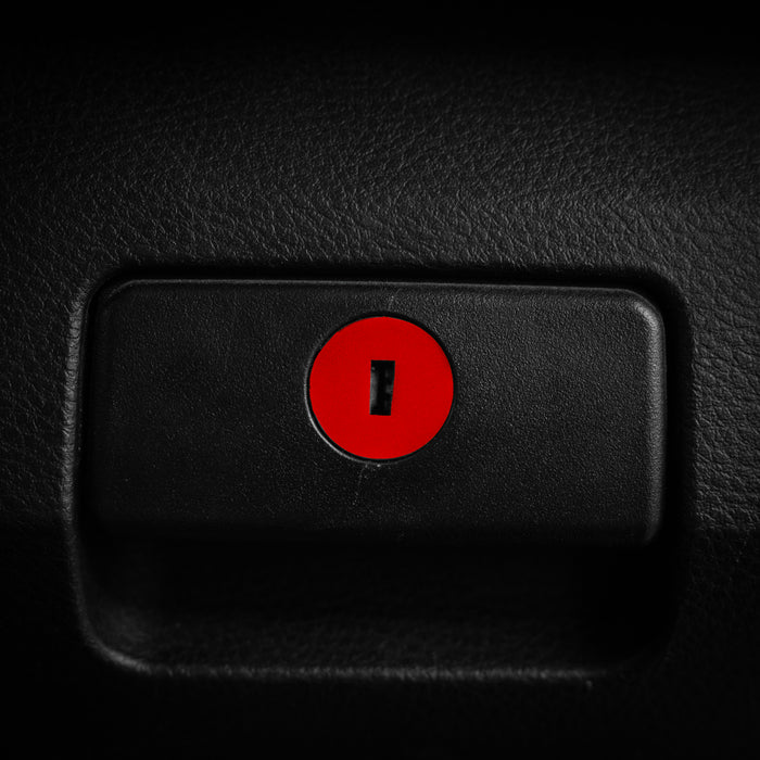 Vinyl Garage Glove Box Keyhole Cover