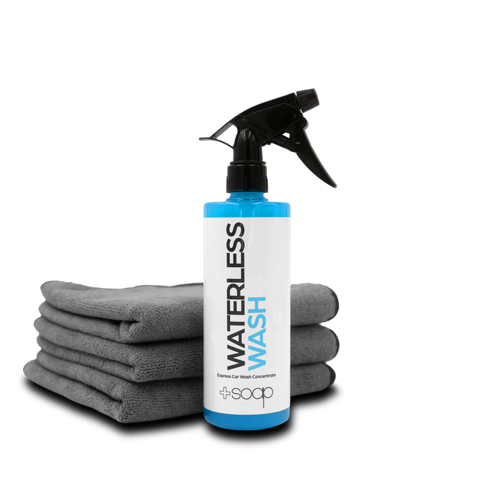 Plus Soap Waterless Wash & Microfiber Towel Combo