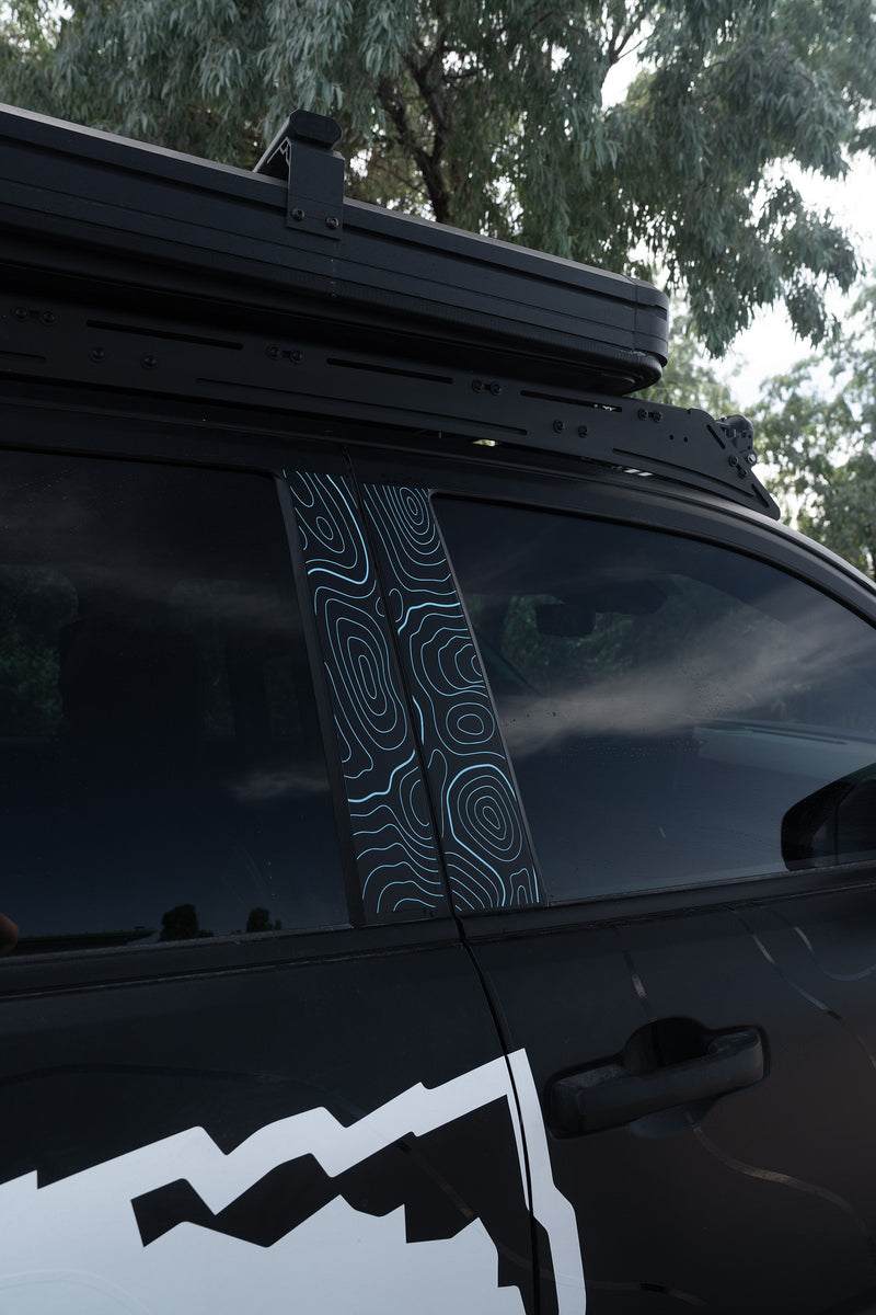 Vinyl Garage Topo B Pillar Decals For 4Runner (2025-Current)