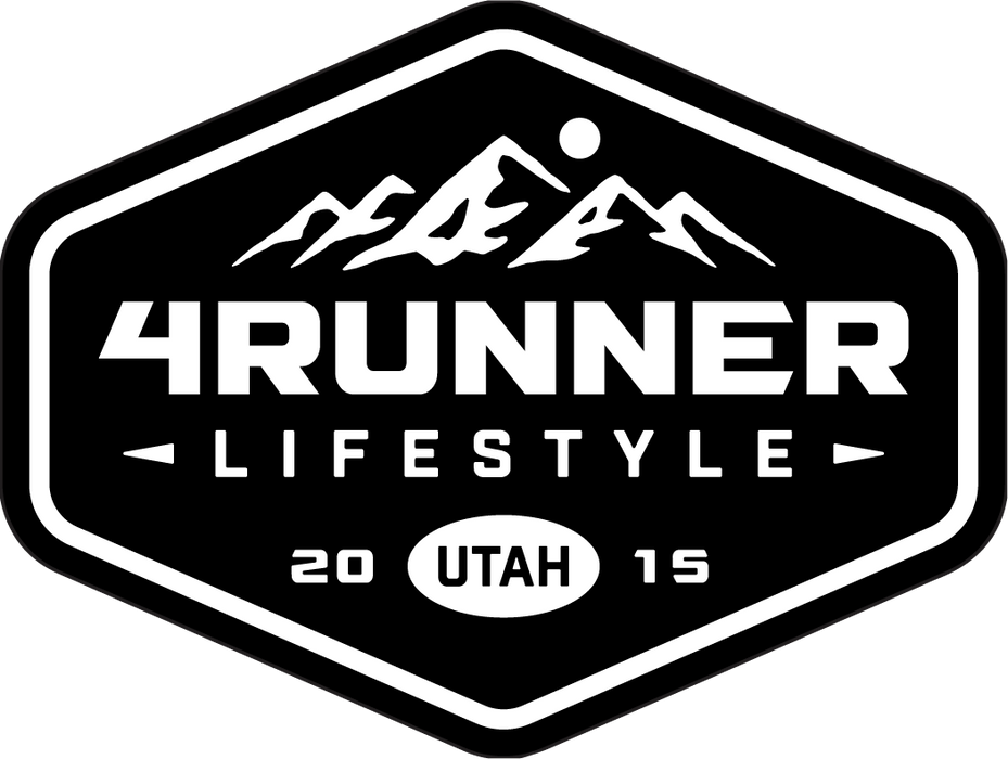 4Runner Lifestyle Black Mountain Badge Sticker