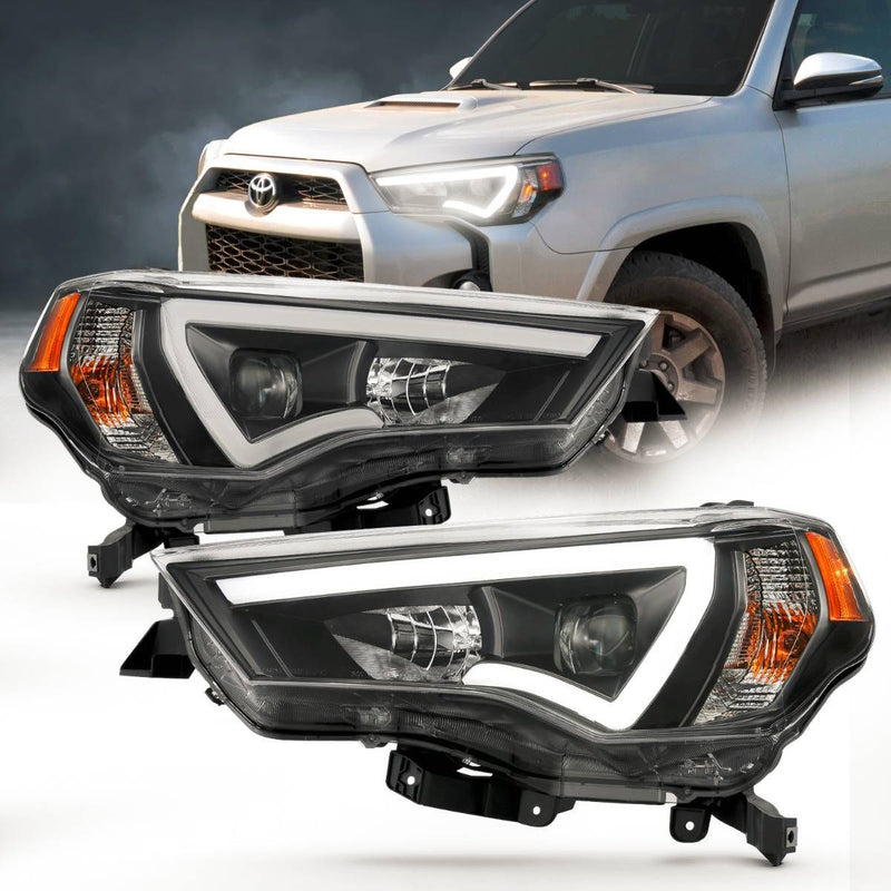 Anzo Projector Light Bar Style Black Headlights For 4Runner (2014-2024)
