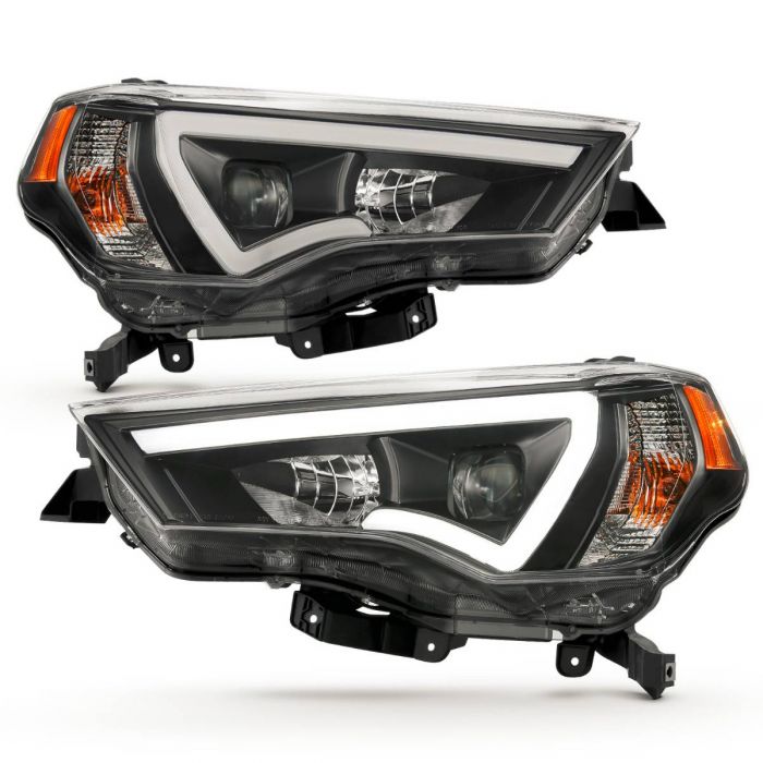 Anzo Projector Light Bar Style Black Headlights For 4Runner (2014-2024)