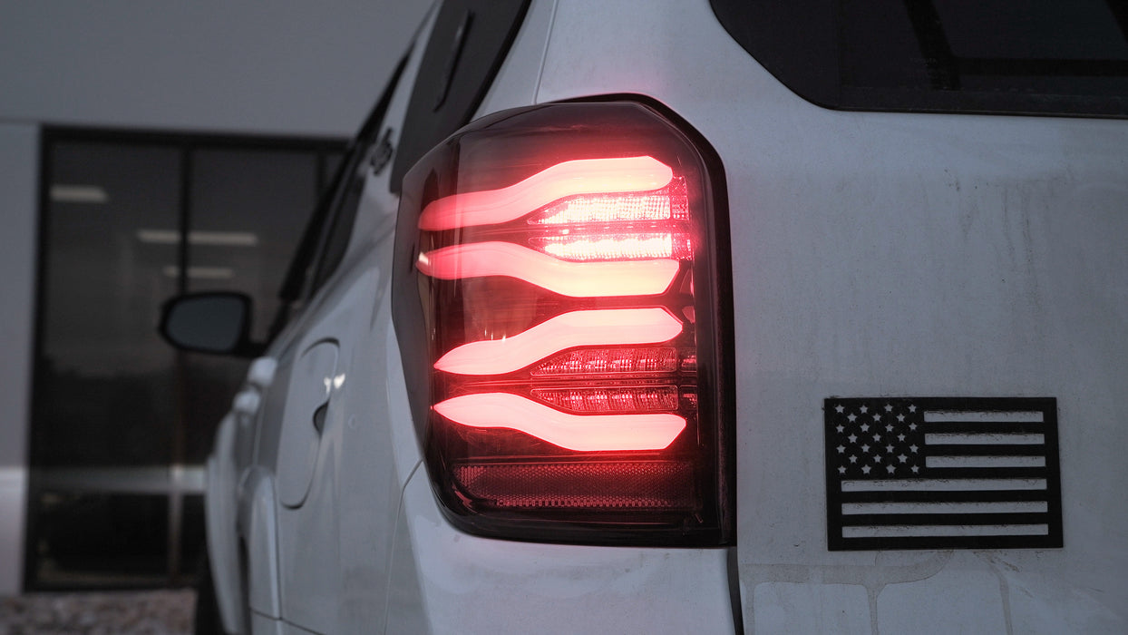 AlphaRex LUXX-Series Smoked Red LED Tail Lights For 4Runner (2010-2024)