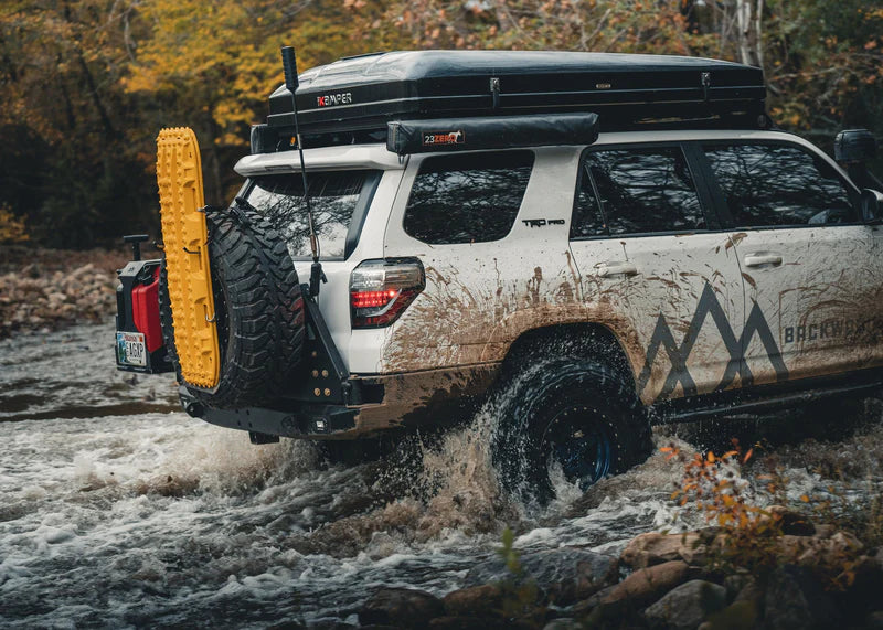 4runner Rear Swing Backwoods Hi-Lite High Clearance Dual Swing Out Rear Bumper For 4Runne ...