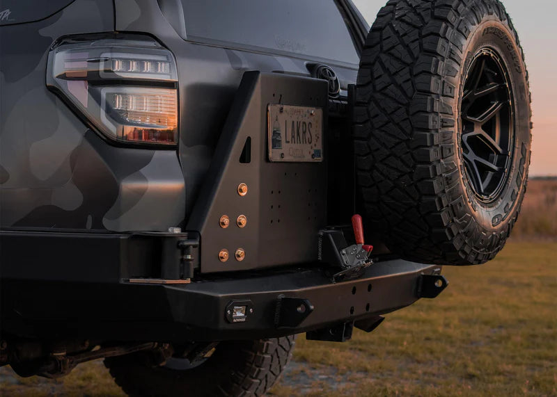 4runner Rear Swing Backwoods Hi-Lite High Clearance Dual Swing Out Rear Bumper For 4Runne ...