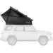 Roof Tent with a hard shell made by roam adventure co