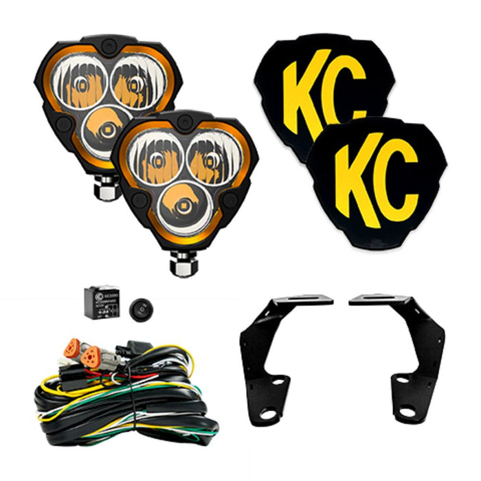 KC Hilites Flex Era 3 Ditch Light Kit For 4Runner (2010-2023)