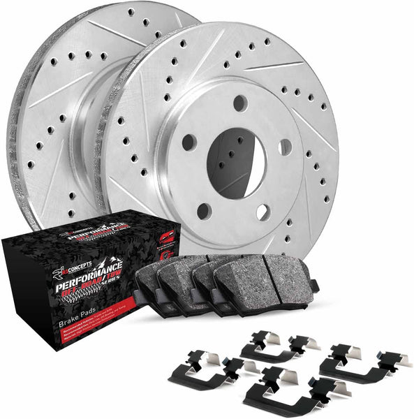 R1 Concepts Bremsen-Set Vorne – Mit Bremsbelägen & Bremsrotoren – Für Super Duty Modelle