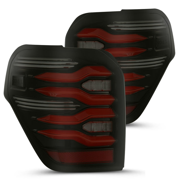 AlphaRex LUXX Series Smoked Red LED Tail Lights For 4Runner (2010-2023)