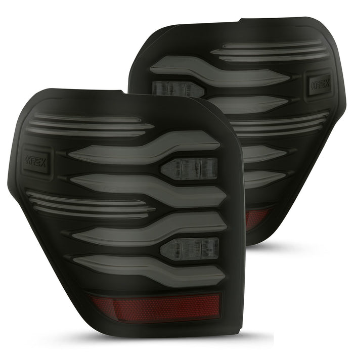 AlphaRex LUXX-Series Black LED Tail Lights For 4Runner (2010-2024)