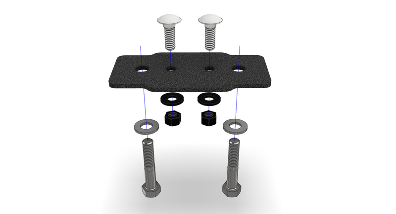 Prinsu Rotopax Mount- Single Crossbar Mount