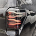 alpharex 4runner tail lights on with sequential turn signals