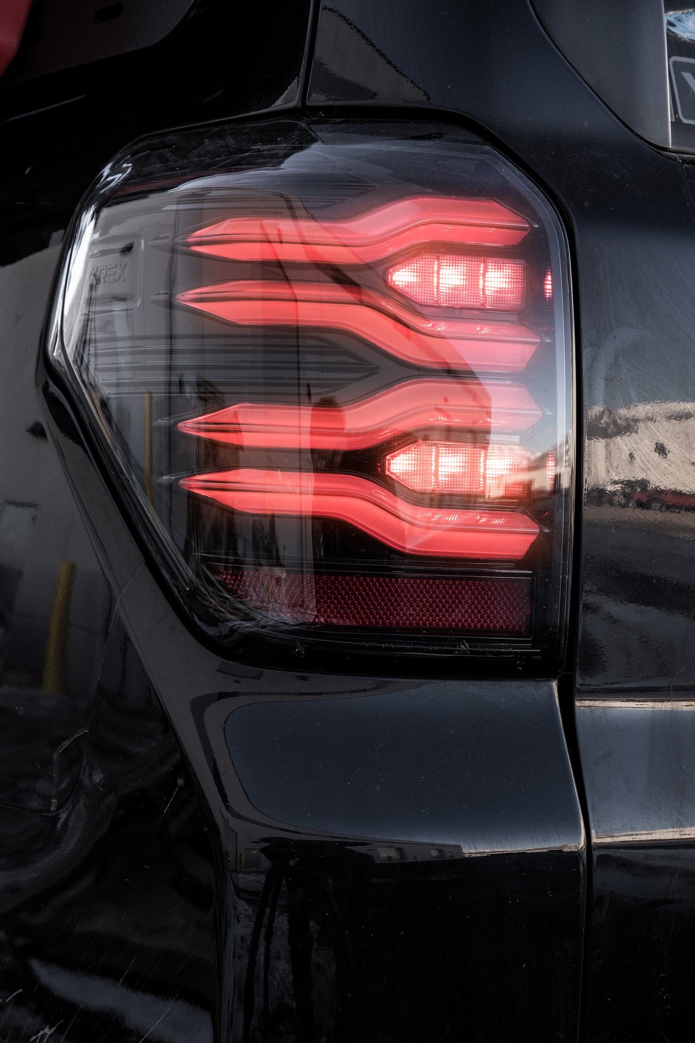 AlphaRex LUXXSeries Alpha Black LED Tail Lights For 4Runner (2010202