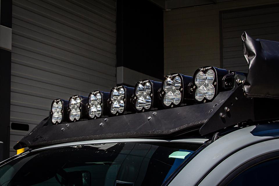Baja Designs Prinsu/Sherpa Roof Rack 7 XL Linkable Light Bar Kit For 4 ...