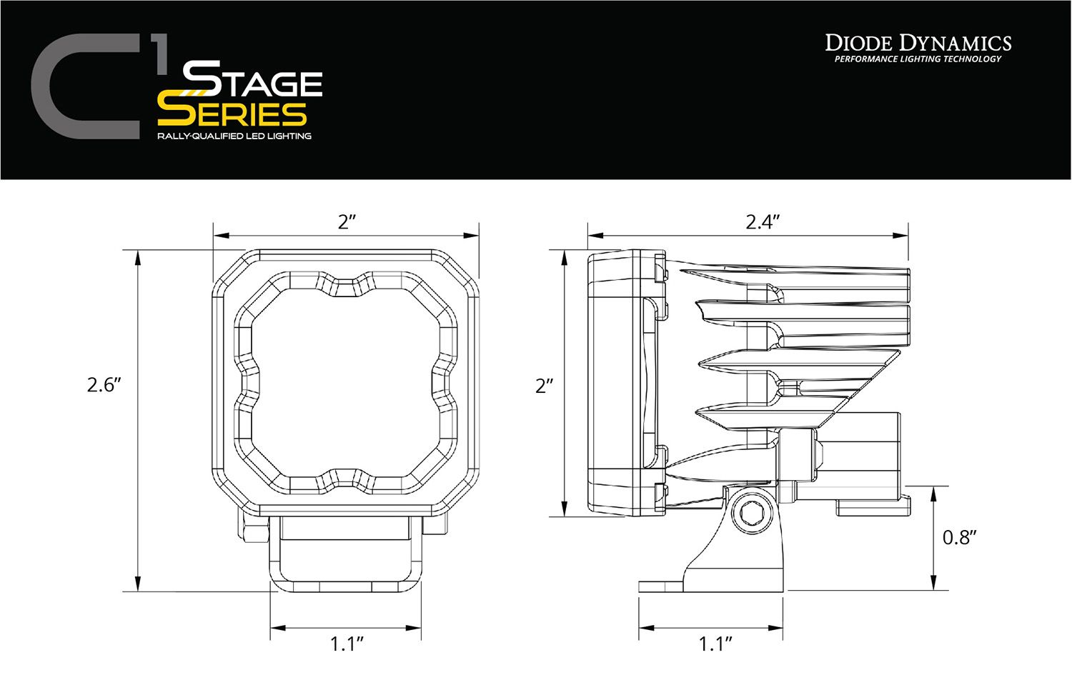 Diode Dynamics SSC1 SAE/DOT Pods — 4Runner Lifestyle