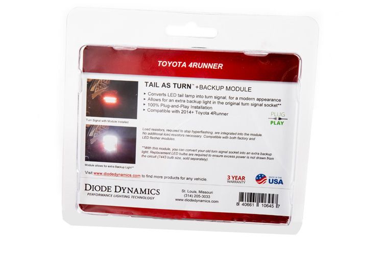 Diode Dynamics Tail as Turn Module & Backup Module