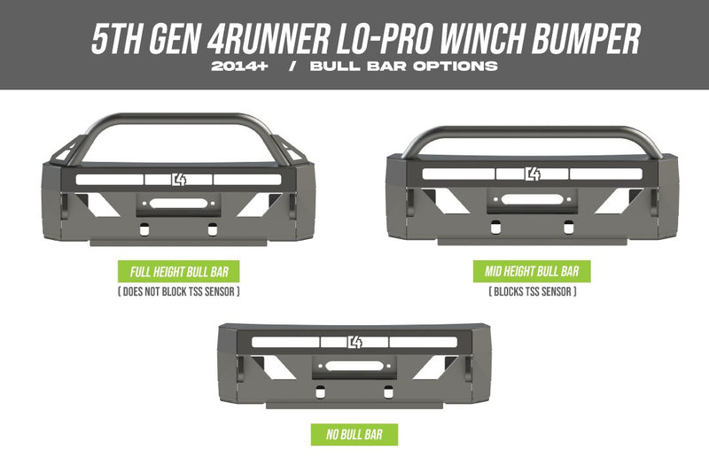 C4 Fabrication LO PRO Winch Bumper For 4Runner (2014-2024)