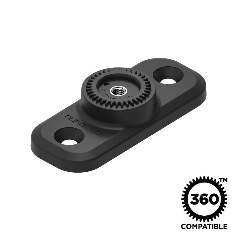 Quad Lock 360 Base - Flat Rectangle 2 Hole