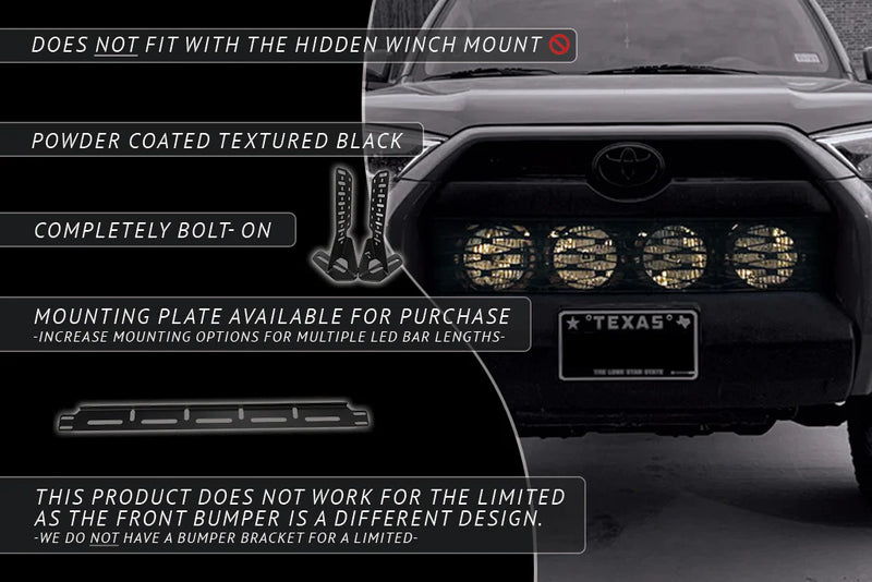 Rago Universal LED Hidden Bumper Bracket For 4Runner (2014-2024)