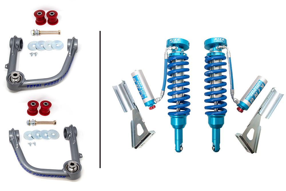 Total Chaos Fabrication KDSS Compatible UCAs w/ Adjustable King 2.5 Shocks For 4Runner (2010-2024)