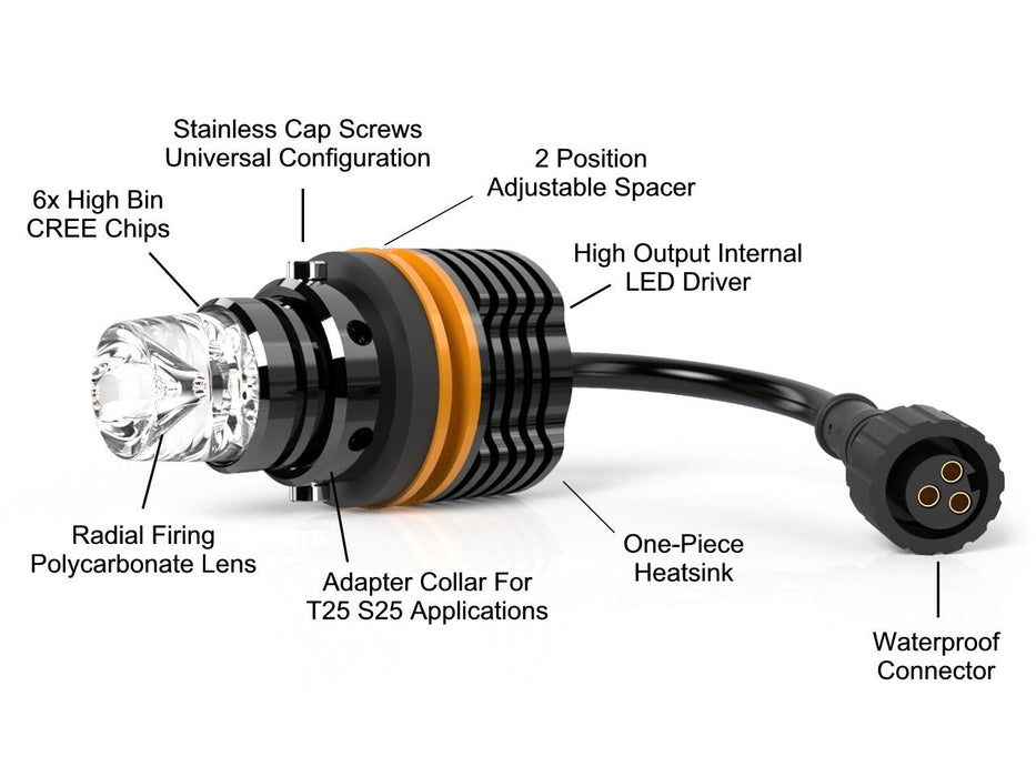 VLEDS V6 Extreme Amber + Hyperflash Fix For 4Runner (2014-2024)