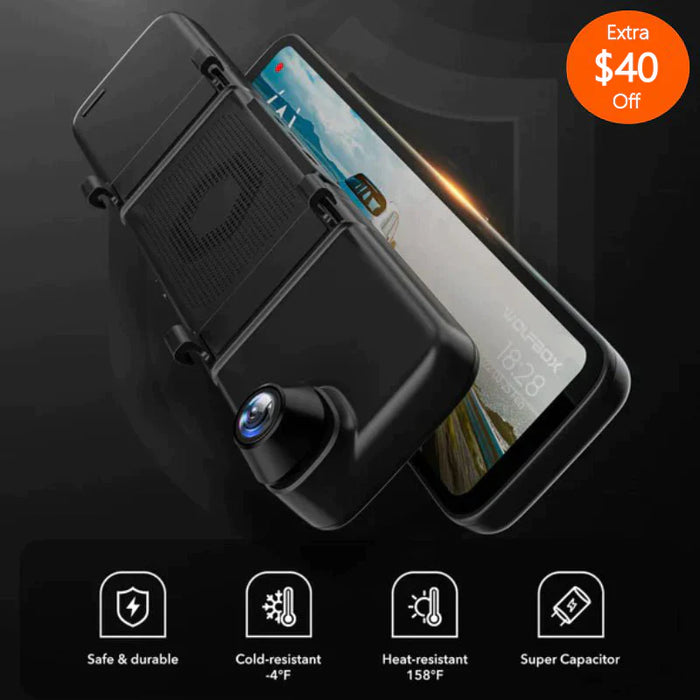 Wolfbox G890 3 Channel Dash Cam GPS Smart Rear View Mirror Wolfbox G890 3 Channel Dash Cam GPS Smart Rear View Mirror